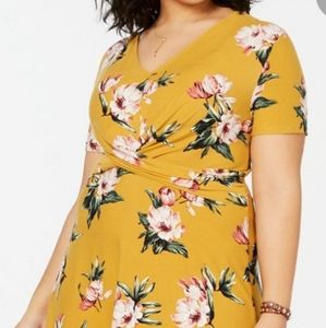 NWOT Planet Gold floral 2x dress